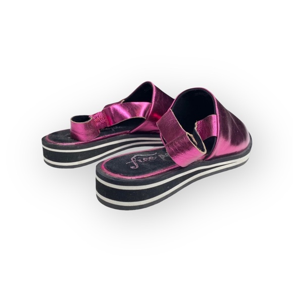 new Free People ༄ Lexa Pointed Toe Slingback Flat༄ Metallic Purple ༄ 37 6.5M 7M - Picture 4 of 16